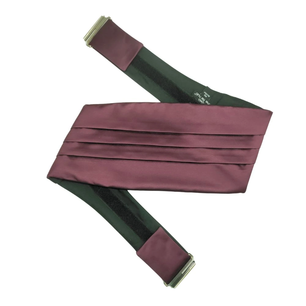 Burgundy Microfiber Cummerbund for Men