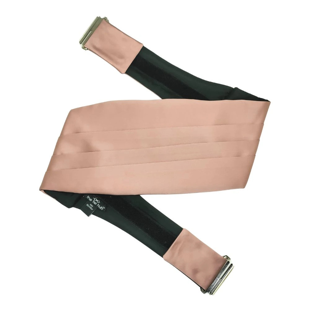 Rose Gold Microfiber Cummerbund for Men