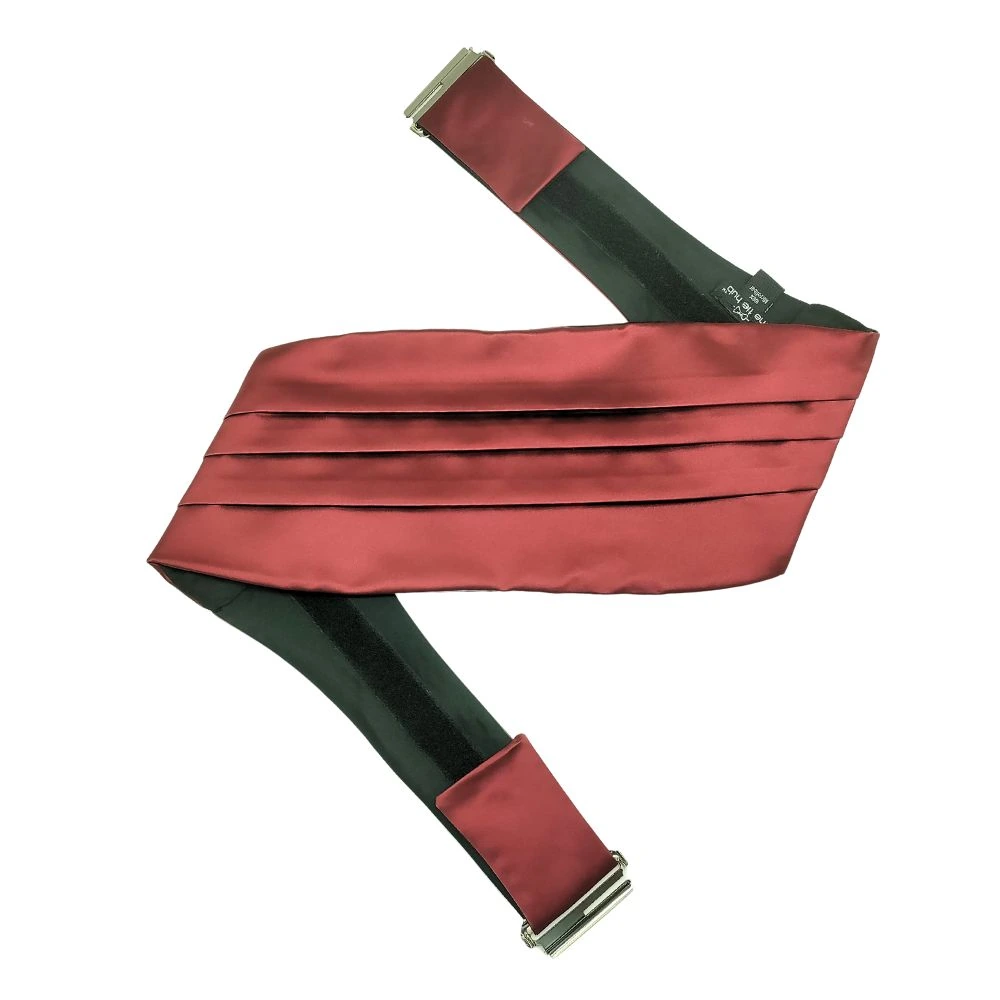Burgundy Microfiber Cummerbund for Men