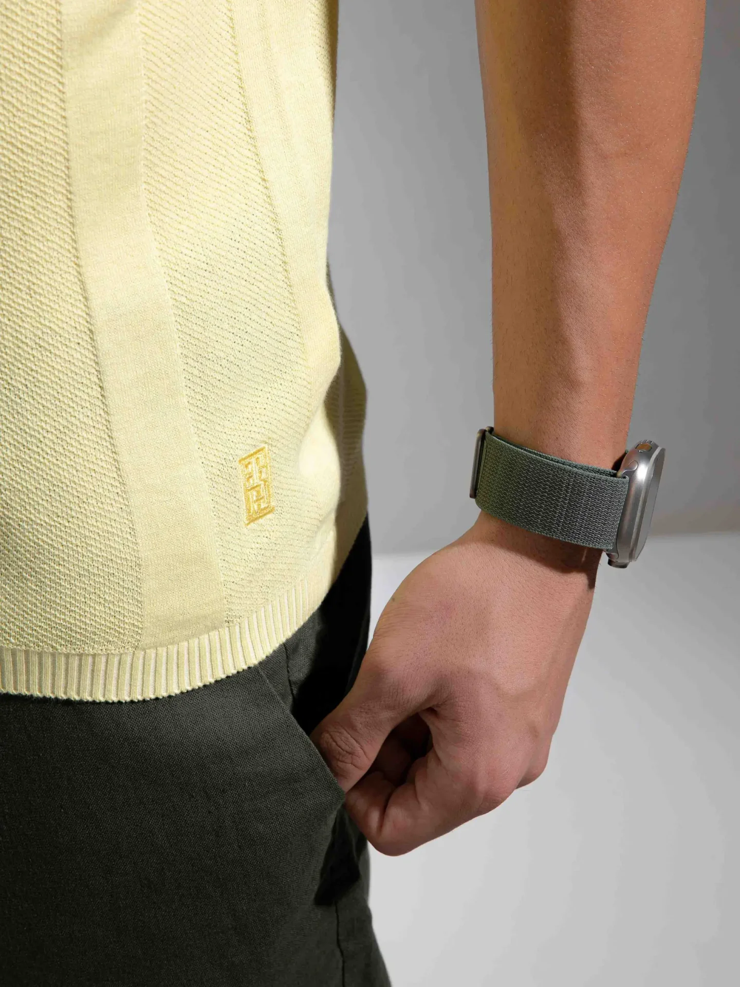 Soft Yellow Polo T-Shirt for Men