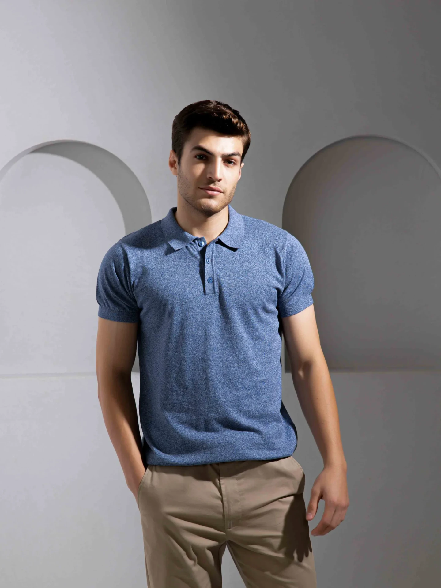 Blue Grindle Polo T-Shirt for Men