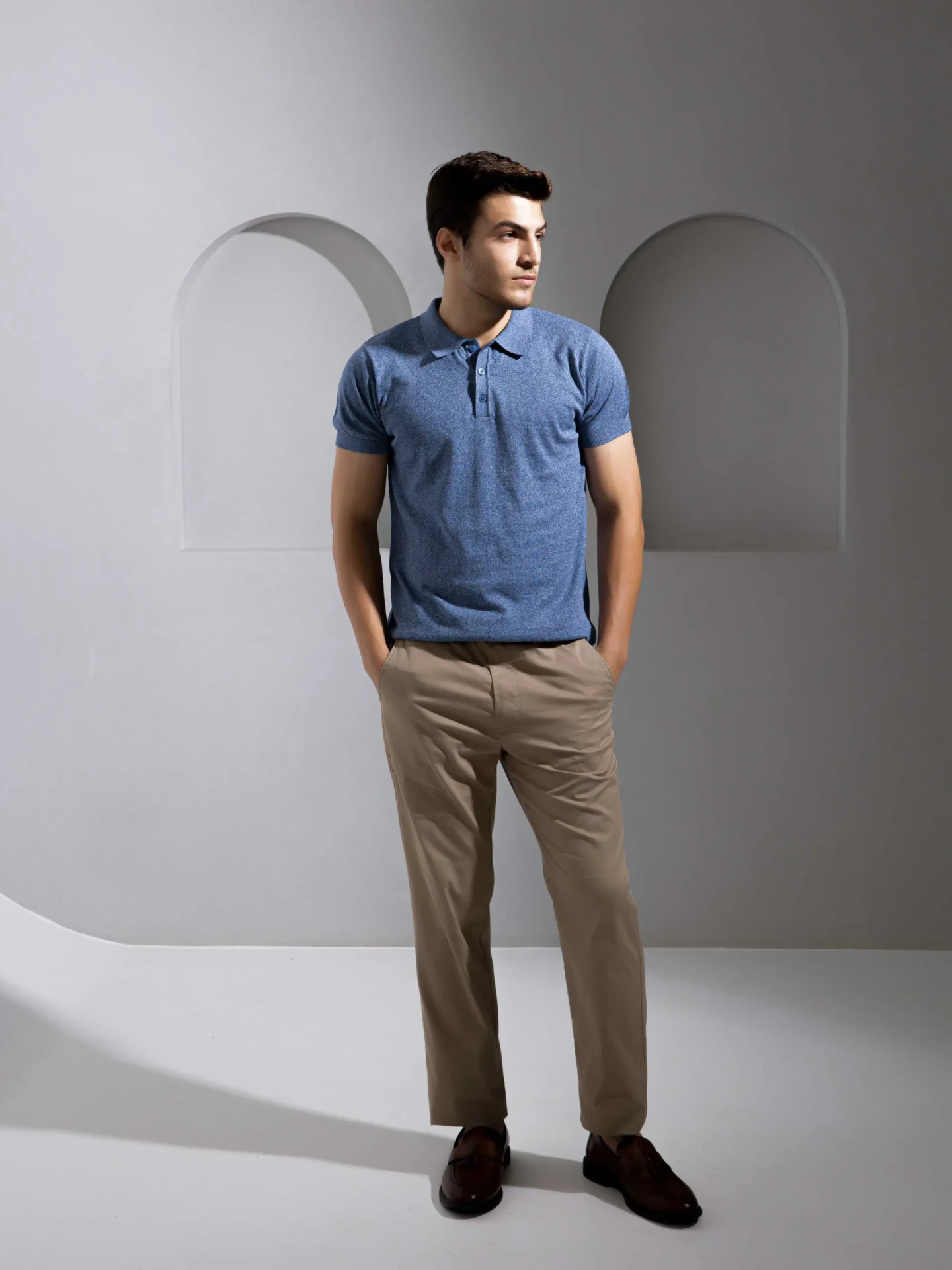 Blue Grindle Polo T-Shirt for Men