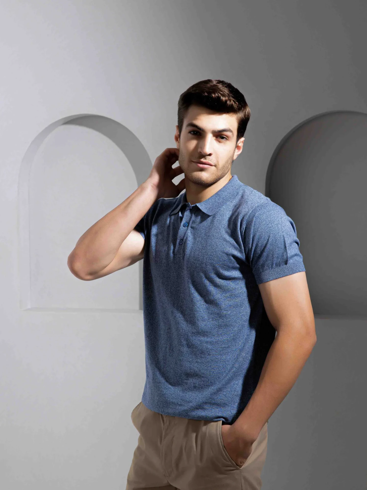 Blue Grindle Polo T-Shirt for Men