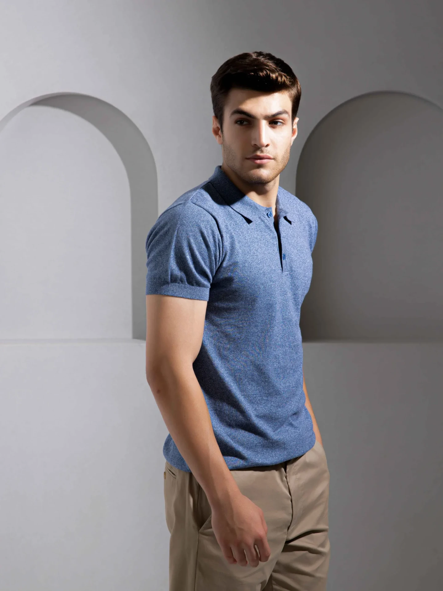 Blue Grindle Polo T-Shirt for Men