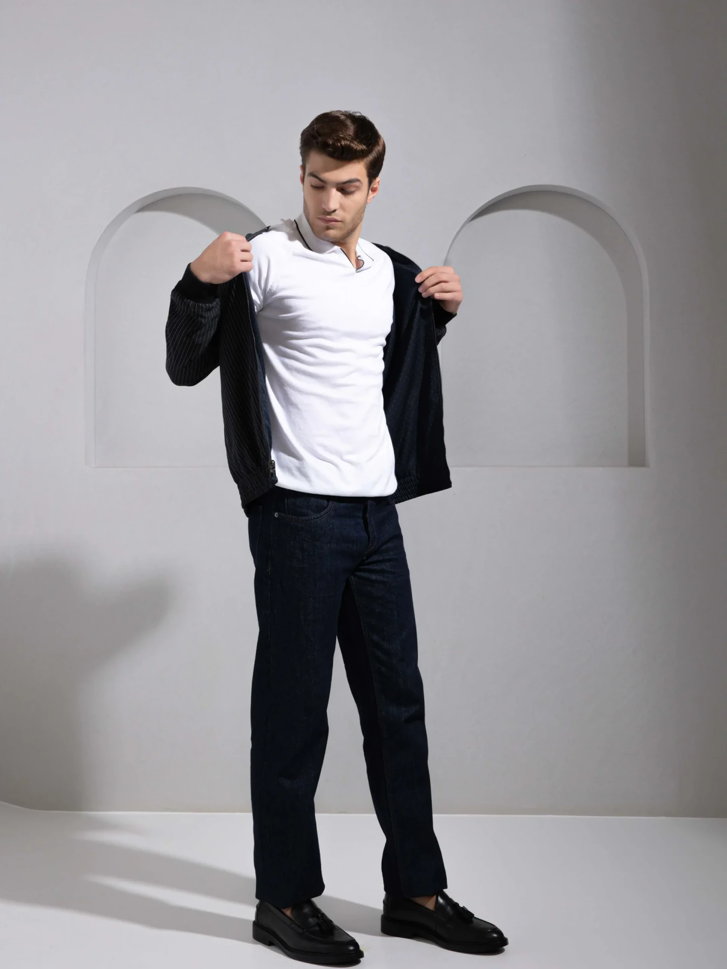 Classic White Polo T-Shirt for Men