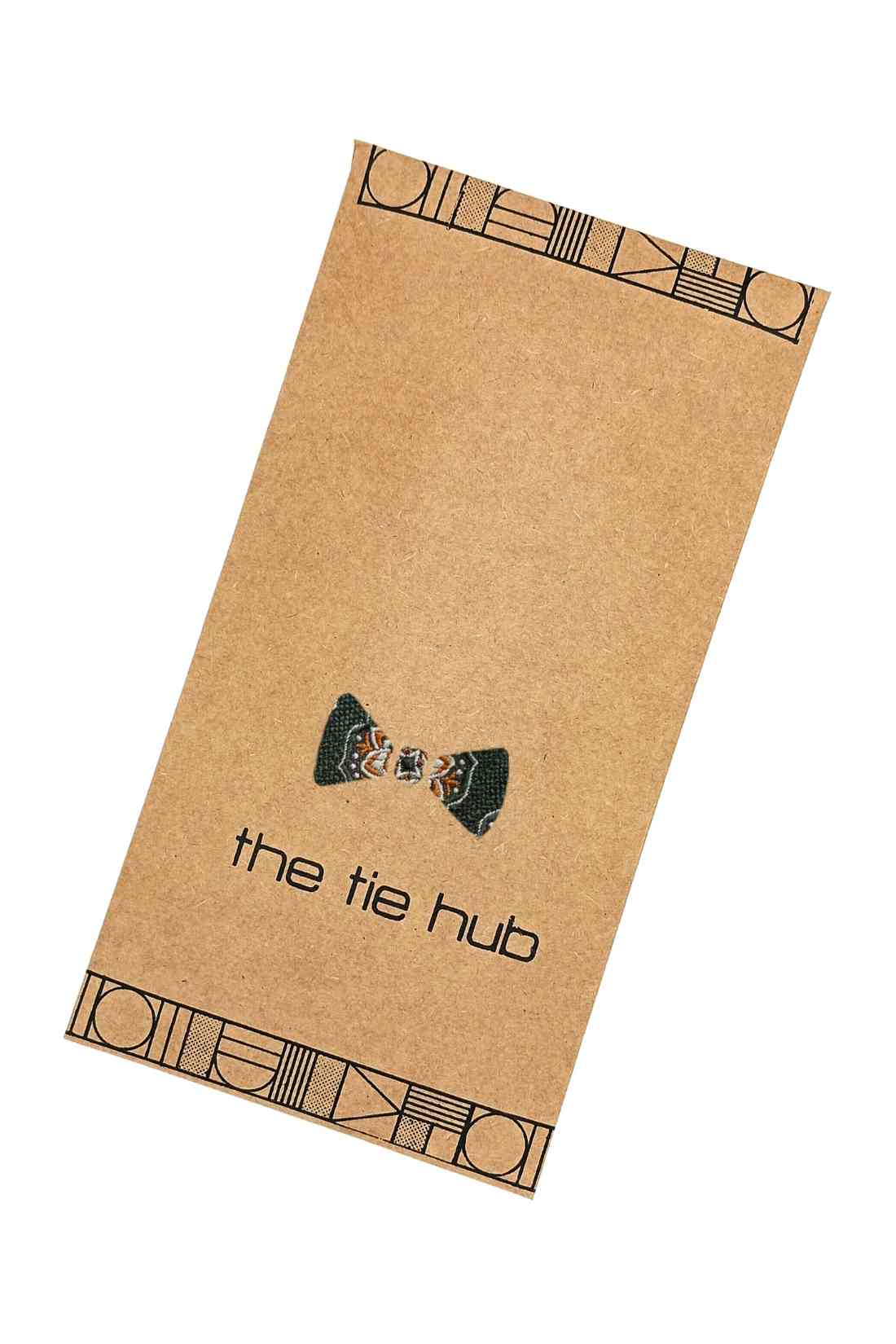 Dark Green Bamboo Silk Necktie For Men | Medallion Jacquard Design