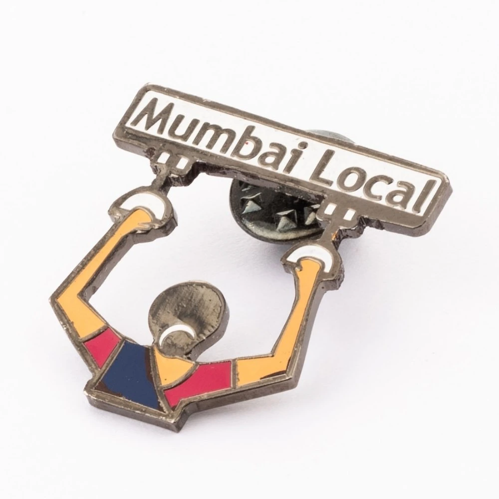 Mumbai Local Lapel Pin – Iconic Brass Train-Inspired Statement Accessory