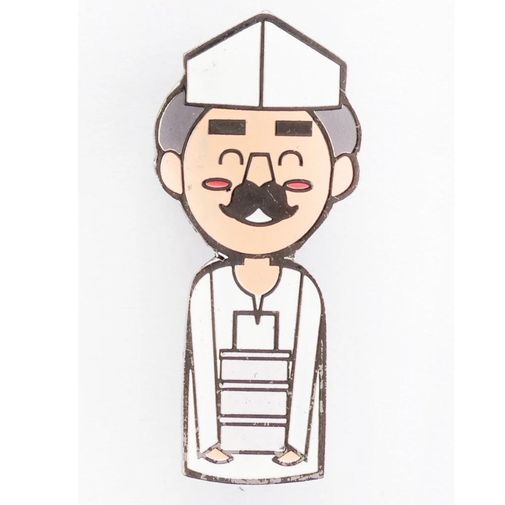 Mumbaicha Dabbawala Lapel Pin – Iconic Brass Mumbai-Inspired Statement Accessory