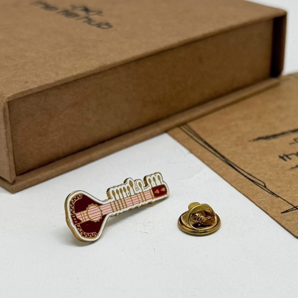 Musical Instrument Lapel Pin – Stylish Brass Music-Themed Statement Accessory