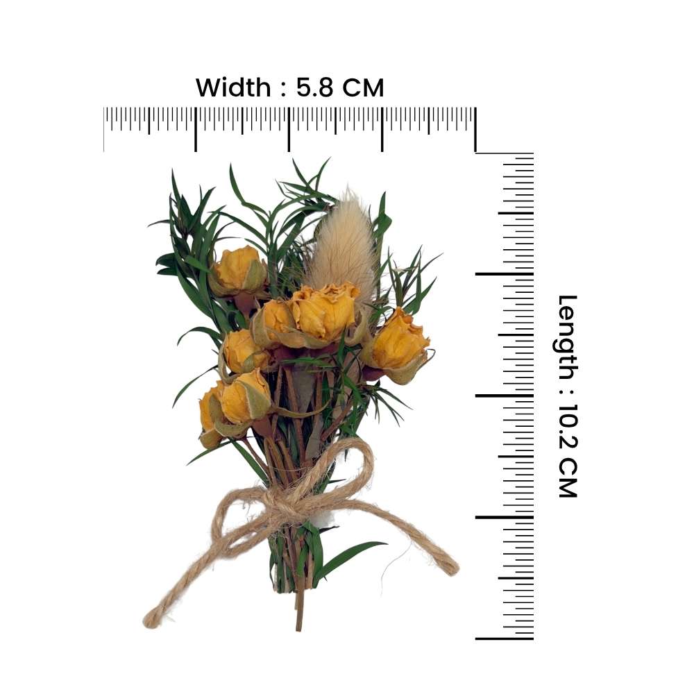 Yellow & Green Artificial Flower Boutonniere Rustic Floral Design