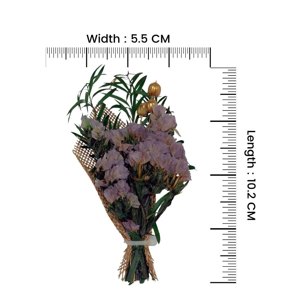 Lavender & Green Artificial Flower Boutonniere Rustic Floral Design