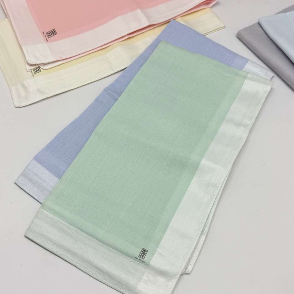 Solid Multicolour Cotton Handkerchief Pack of 6