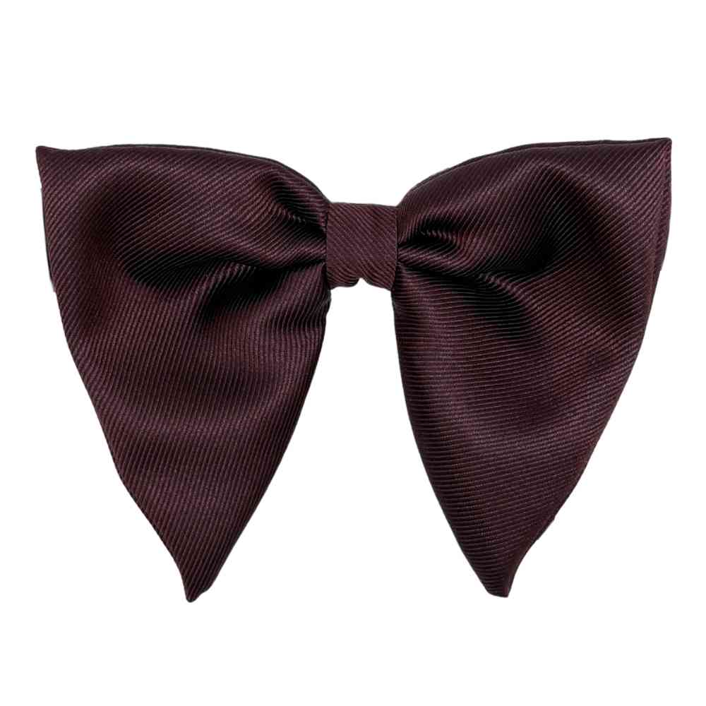 Wine Self Textured Twill Effect Silk Butterfly Bow Tie | The Tie Hub