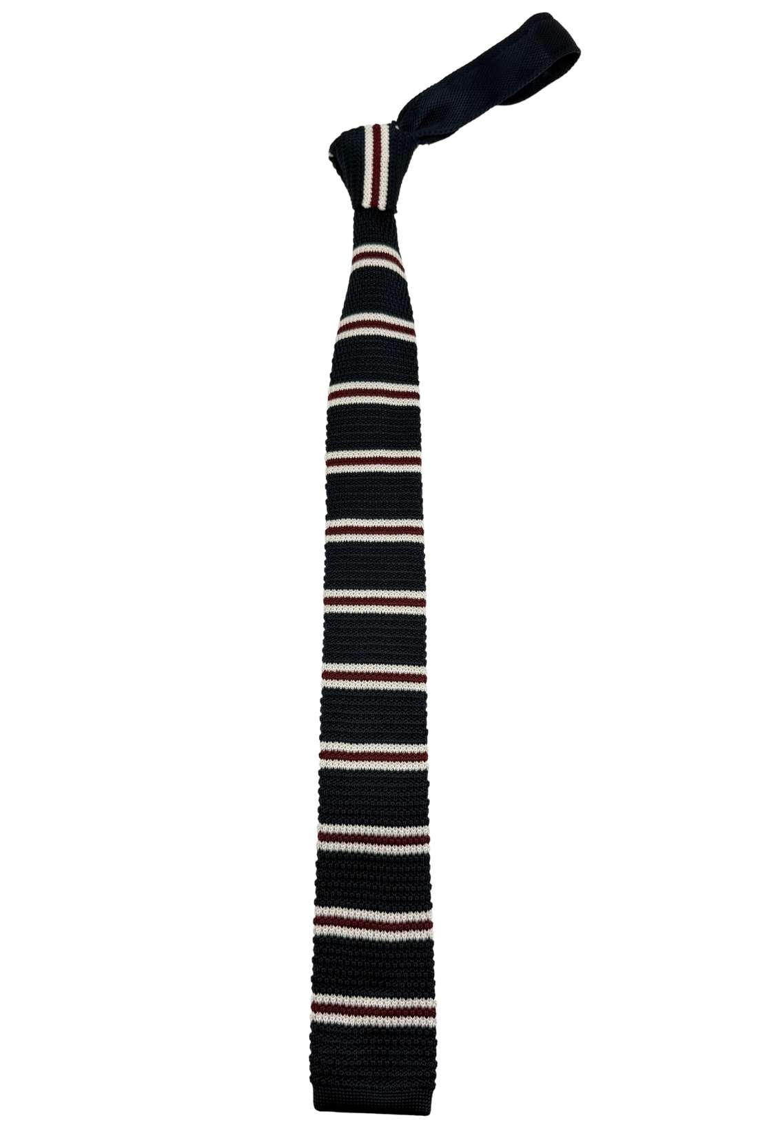 Stripes Navy Blue Knitted Necktie