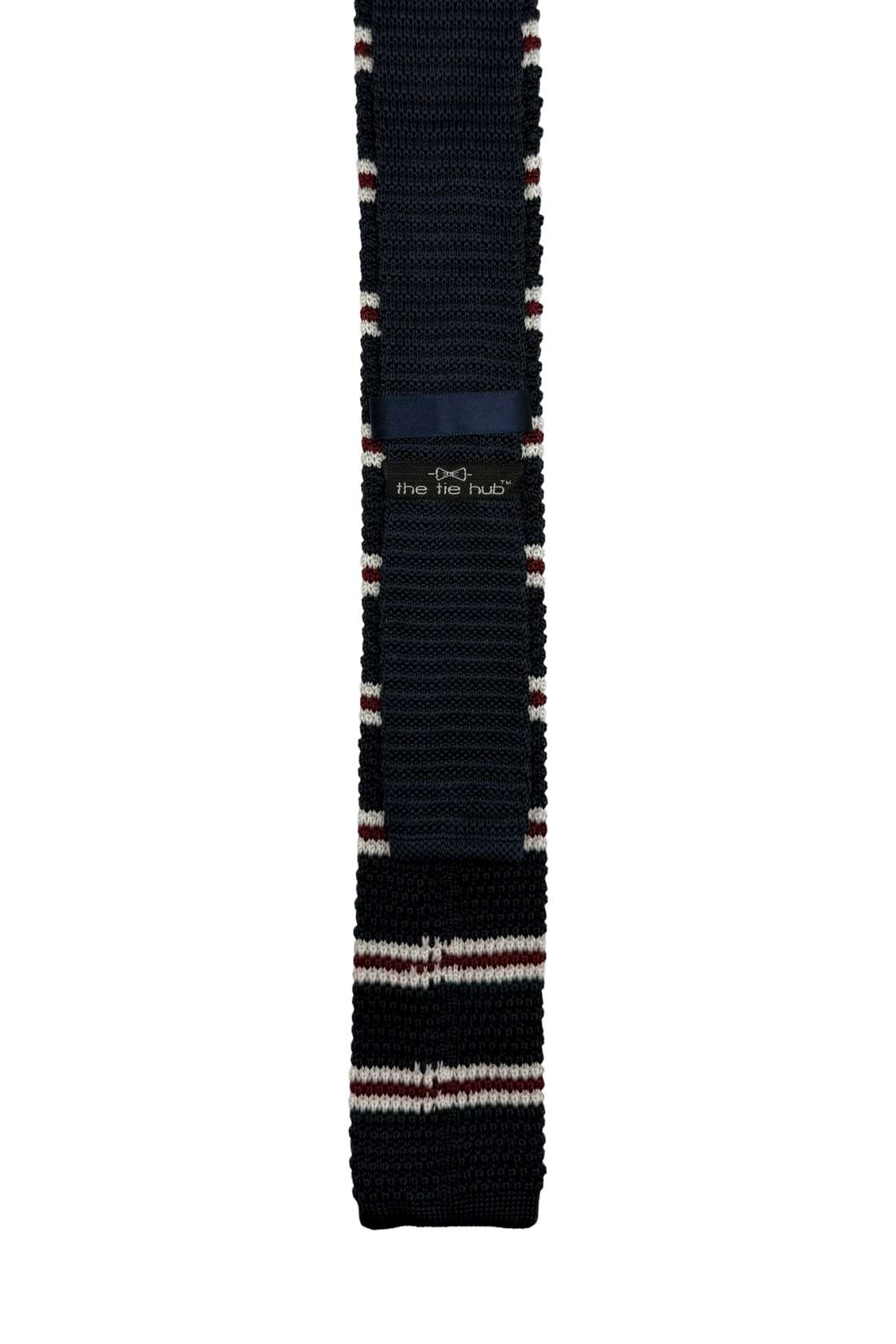 Stripes Navy Blue Knitted Necktie