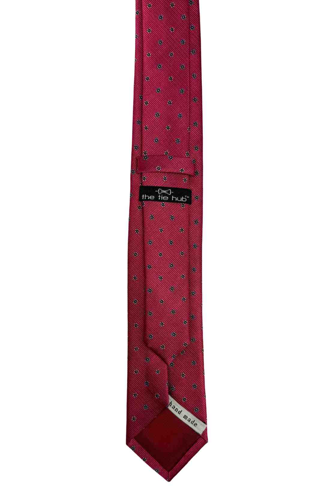 Mauve Pink Floral Silk Necktie ย Micro Motif Formal & Business Wear Tie