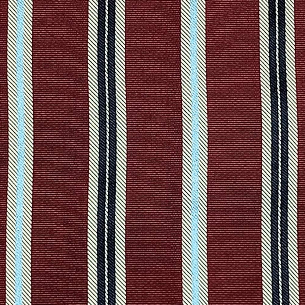 Burgundy StripedMicrofiber Necktie Pocket Square Combo