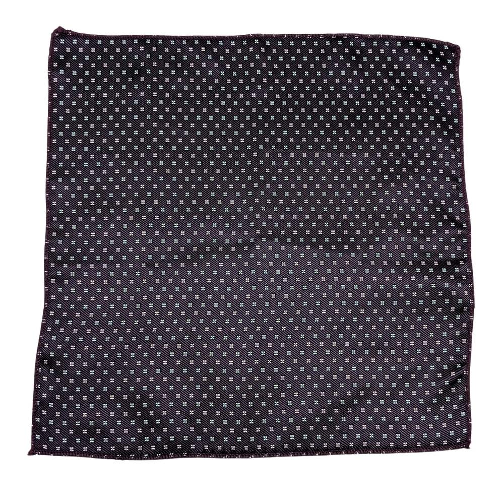 Purple GeometricMicrofiber Necktie Pocket Square Combo