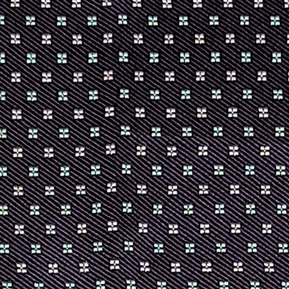 Purple GeometricMicrofiber Necktie Pocket Square Combo