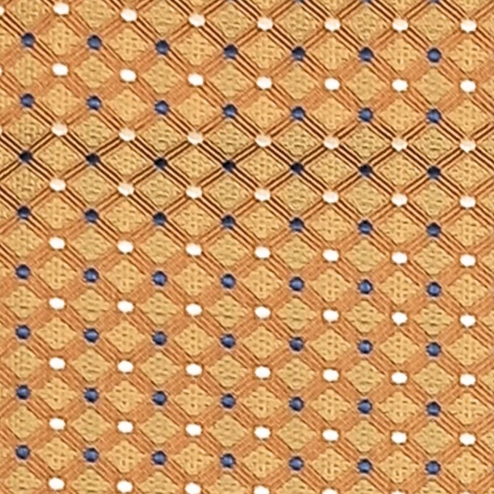Yellow GeometricMicrofiber Necktie Pocket Square Combo