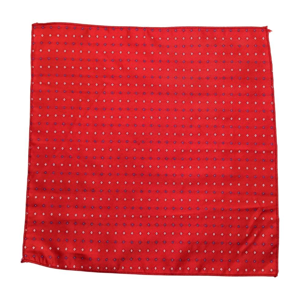 Red Microfiber Necktie & Pocket Square Gift Set Β Polka Dot Design