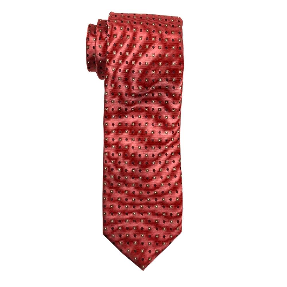 Red Necktie & Pocket Square Gift Set ย Microfiber Dot Design