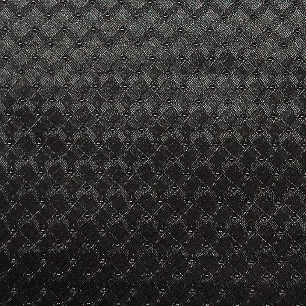 Black Necktie & Pocket Square Gift Set Β Microfiber Woven Design
