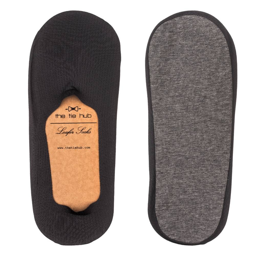 Dark Grey Breathable Solid No Show Loafer Socks (Pack of 3) Socks for Men | Premium Daily Wear