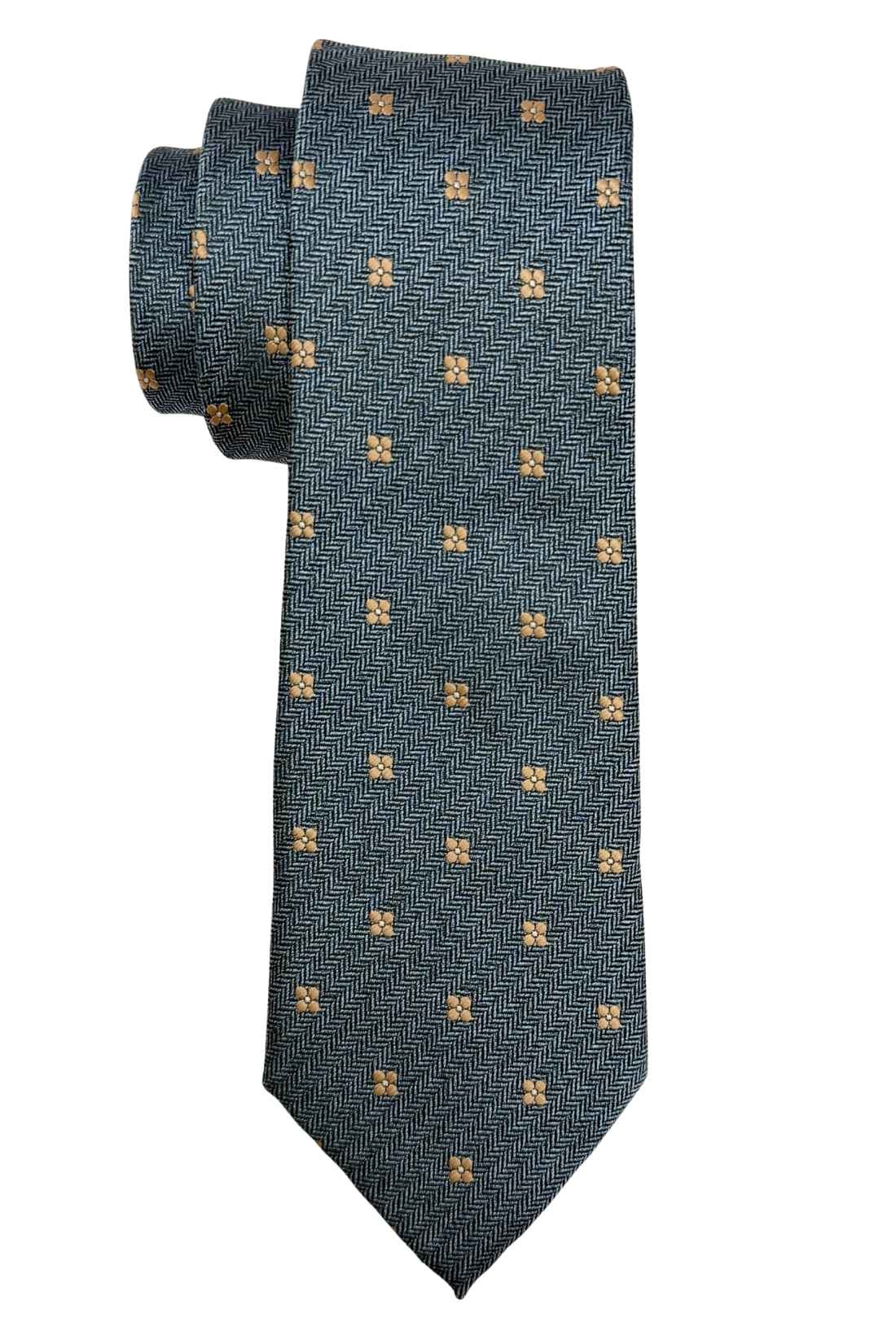 Blue Floral Necktie