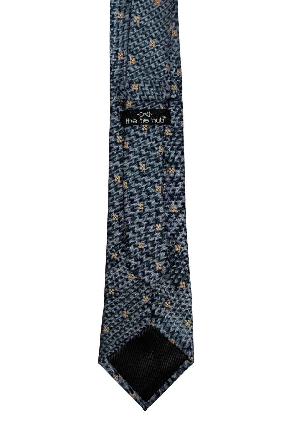 Blue Floral Necktie