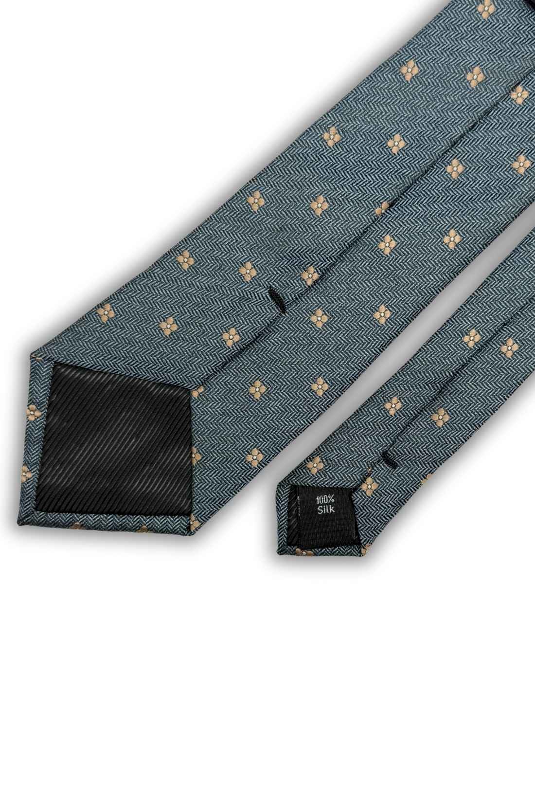 Blue Floral Necktie