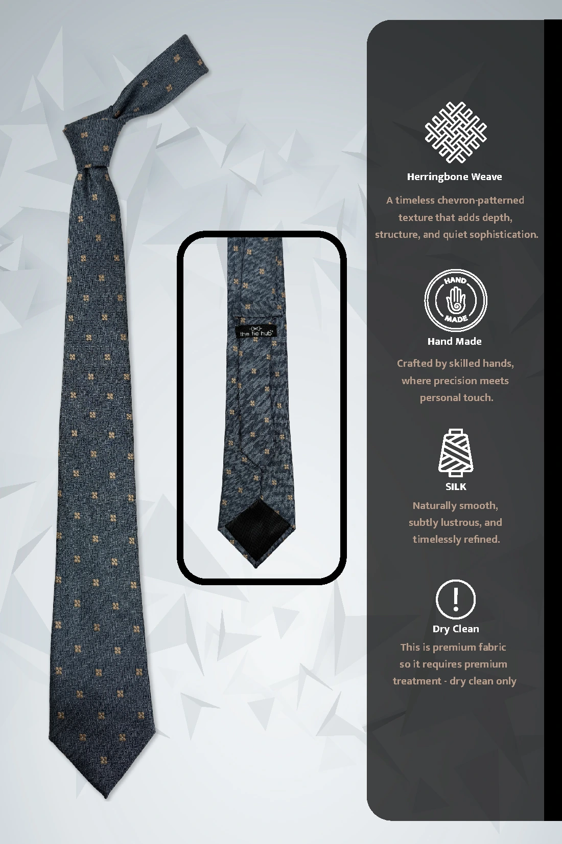 Blue Floral Necktie