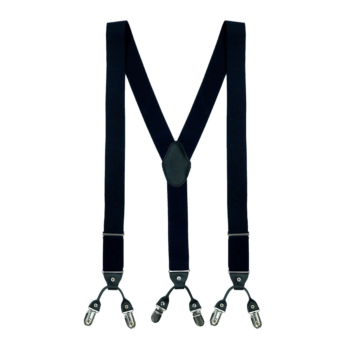 Carbon Black Suspenders for men