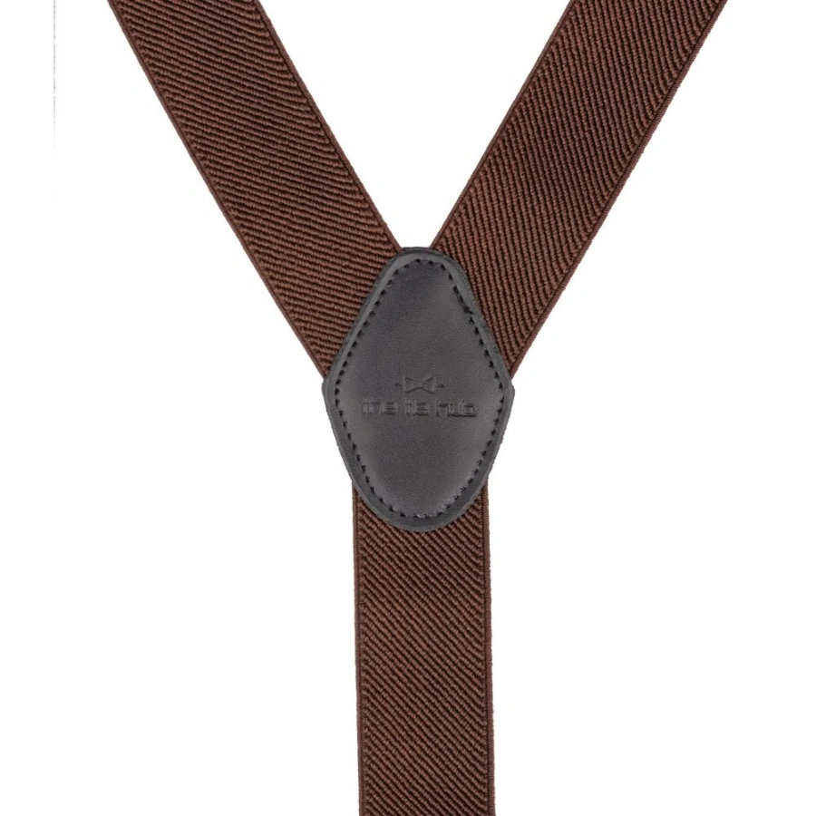Solid Brown with Black Suspender
