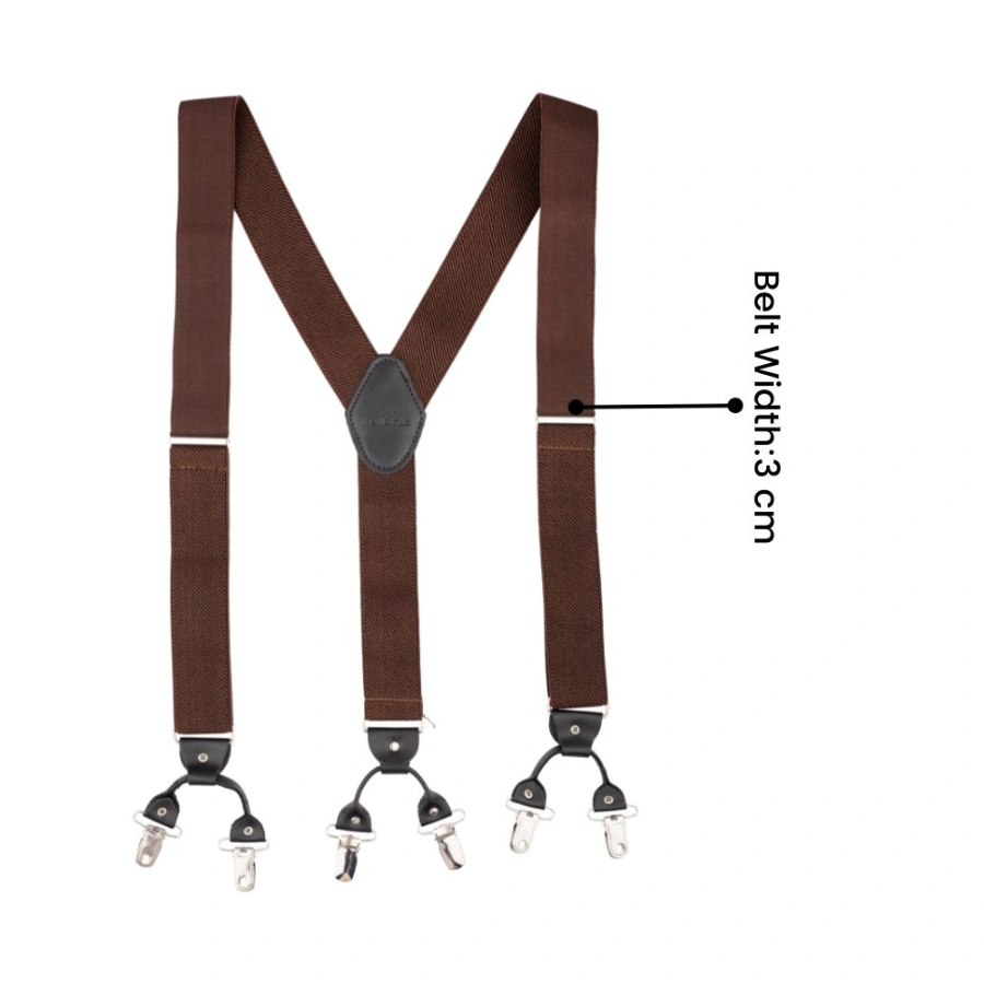 Solid Brown with Black Suspender