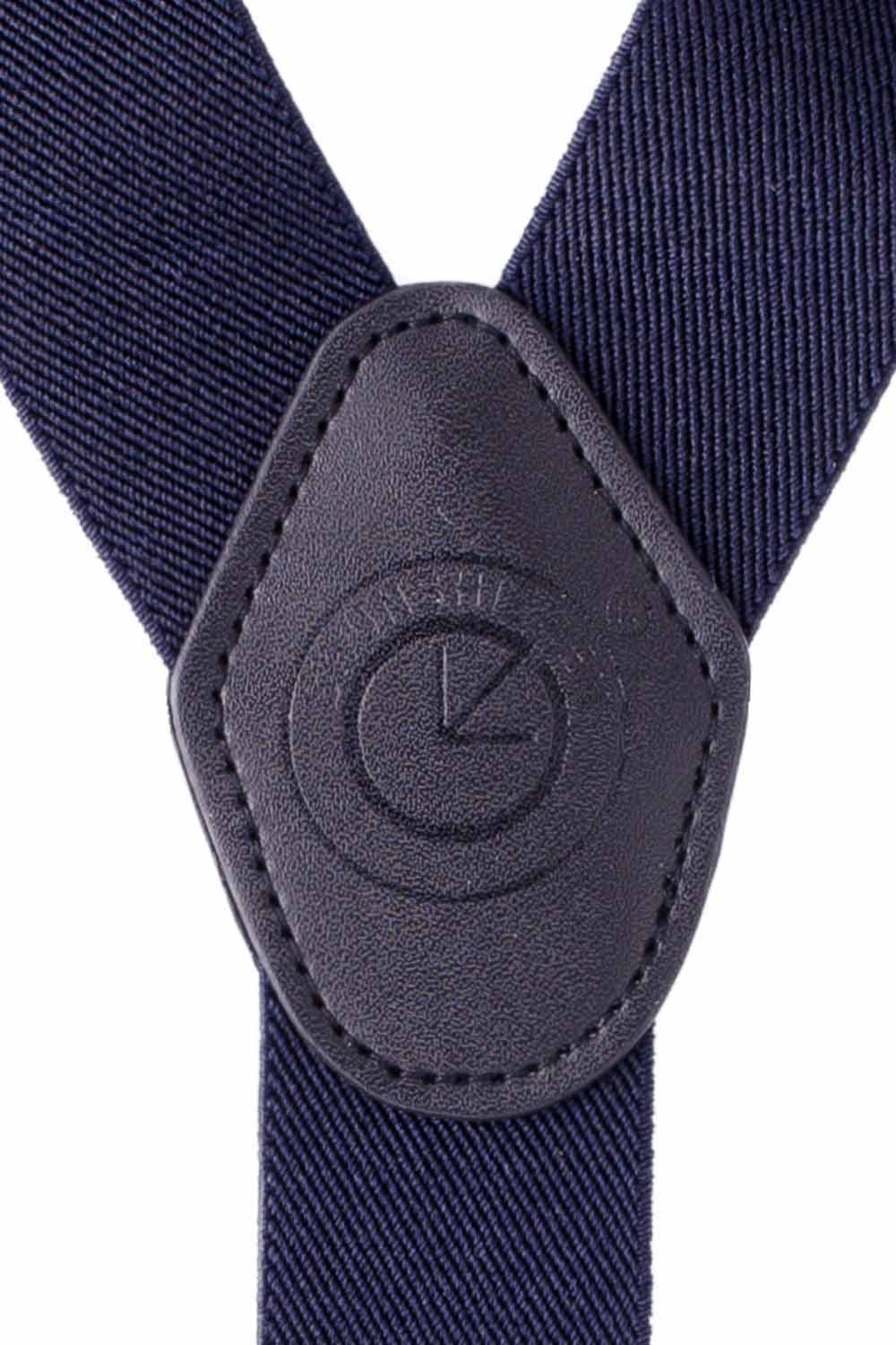 Carbon Blue Clip On Suspenders
